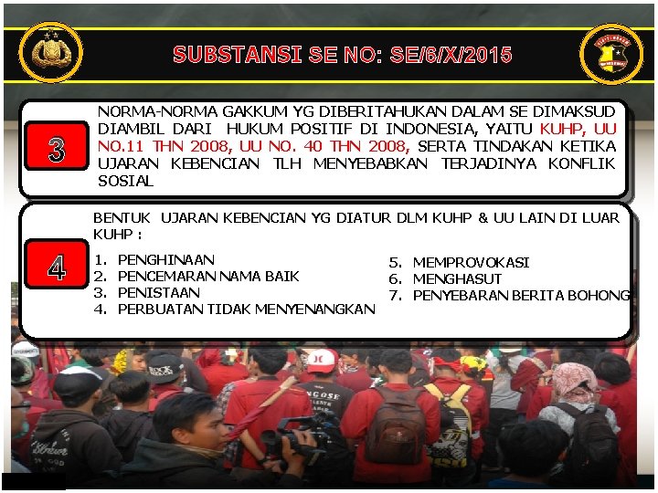 SUBSTANSI SE NO: SE/6/X/2015 3 NORMA-NORMA GAKKUM YG DIBERITAHUKAN DALAM SE DIMAKSUD DIAMBIL DARI