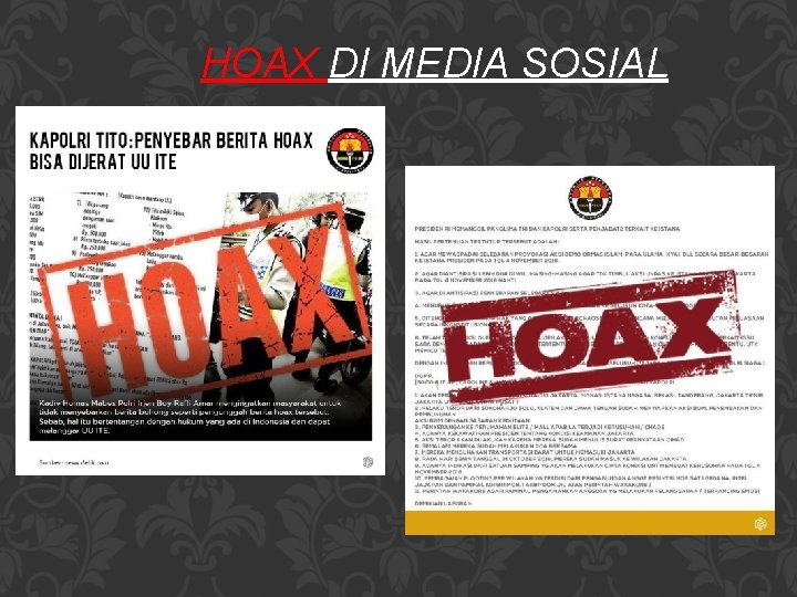 HOAX DI MEDIA SOSIAL 