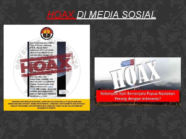 HOAX DI MEDIA SOSIAL 