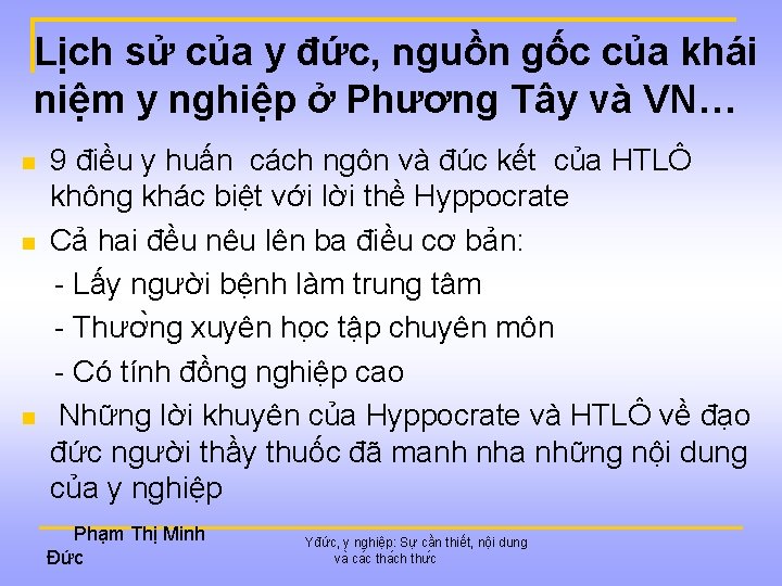 Lịch sử của y đức, nguồn gốc của khái niệm y nghiệp ở Phương