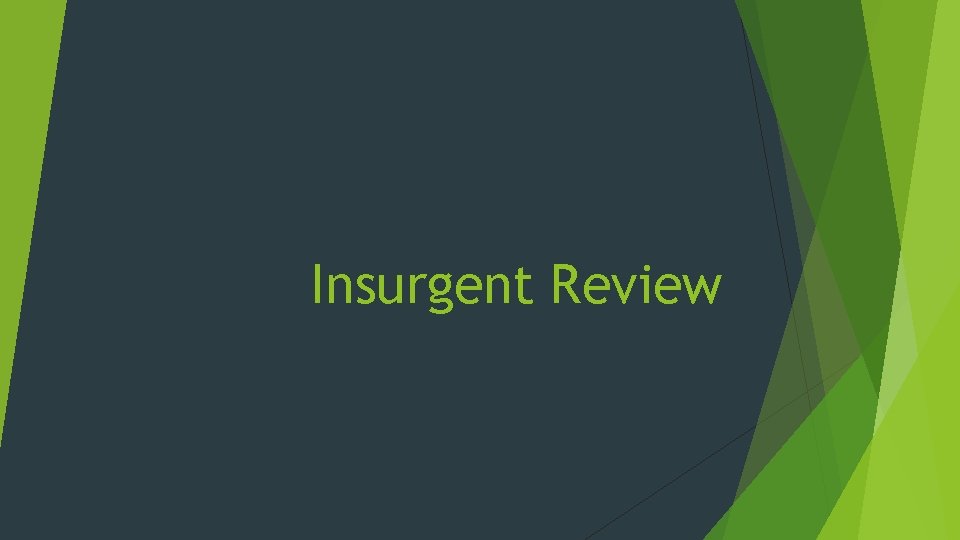 Insurgent Review 