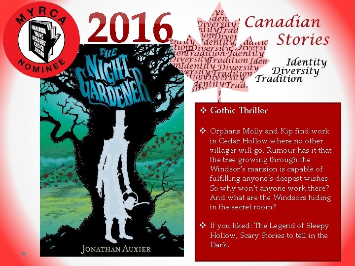 v Gothic Thriller v Orphans Molly and Kip find work in Cedar Hollow where