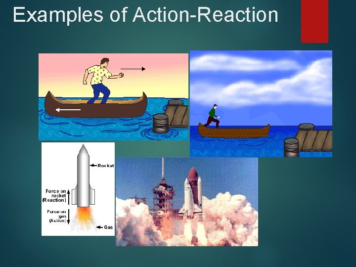Examples of Action-Reaction 