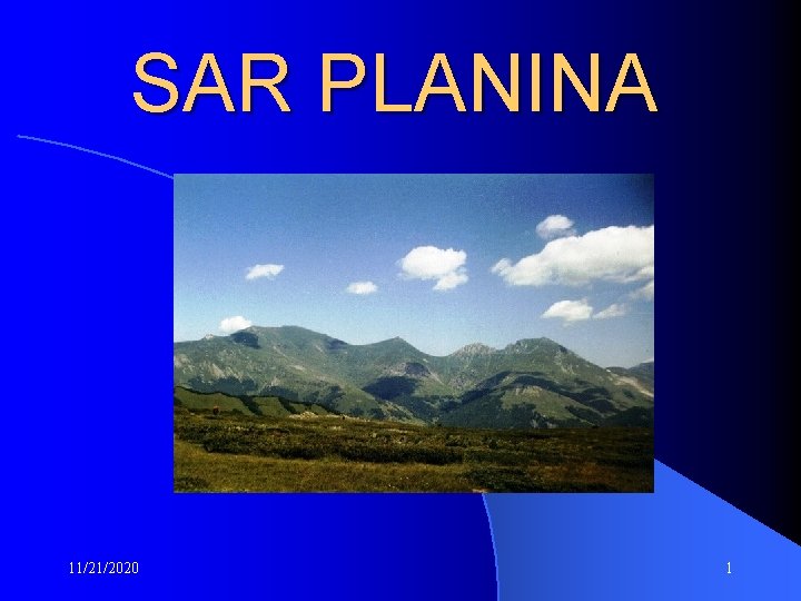 SAR PLANINA 11/21/2020 1 