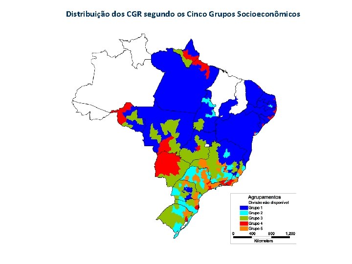 Distribuição dos CGR segundo os Cinco Grupos Socioeconômicos 