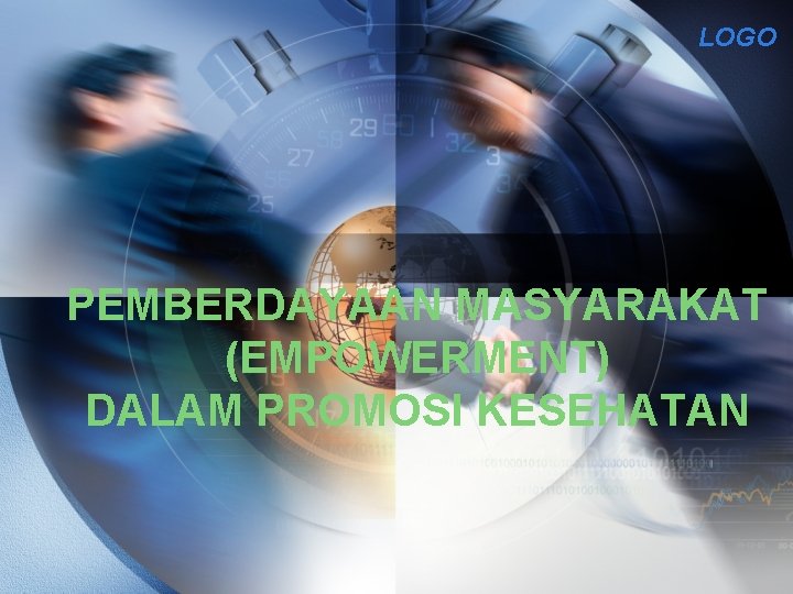 LOGO PEMBERDAYAAN MASYARAKAT (EMPOWERMENT) DALAM PROMOSI KESEHATAN 