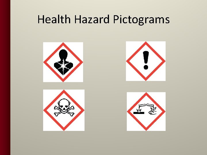 Health Hazard Pictograms 