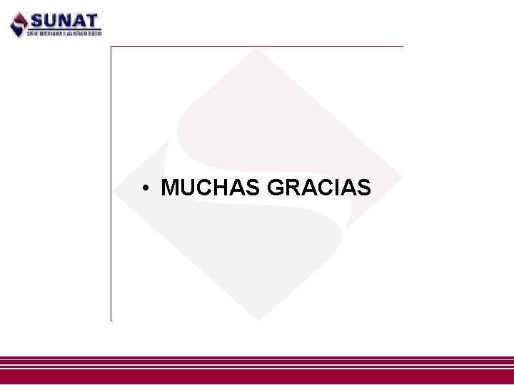 • MUCHAS GRACIAS • MUCHAS GRACIAS