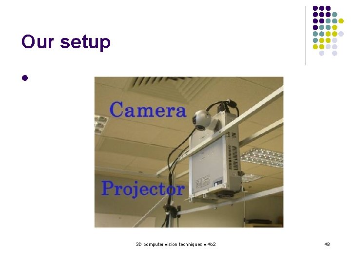 Our setup l 3 D computer vision techniques v. 4 b 2 43 