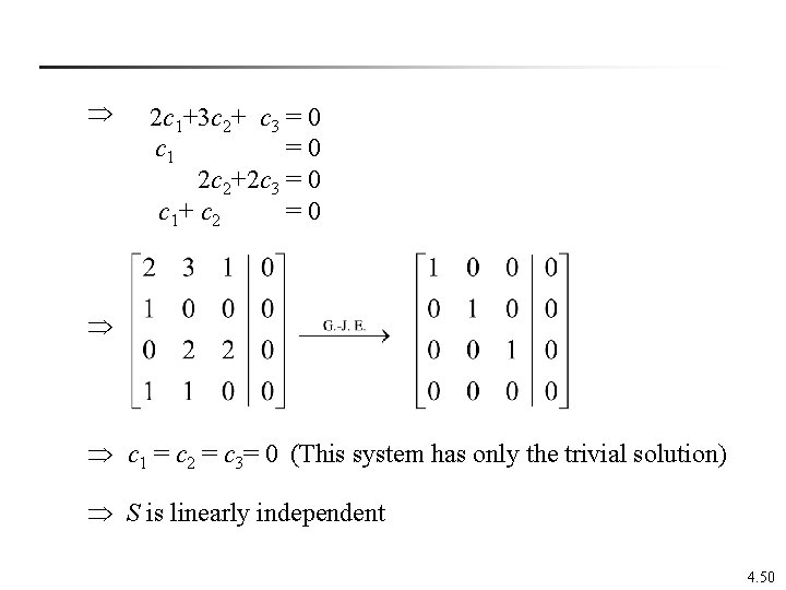  2 c 1+3 c 2+ c 3 = 0 c 1 = 0