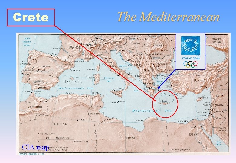 Crete CIA map The Mediterranean Crete CIA map The Mediterranean