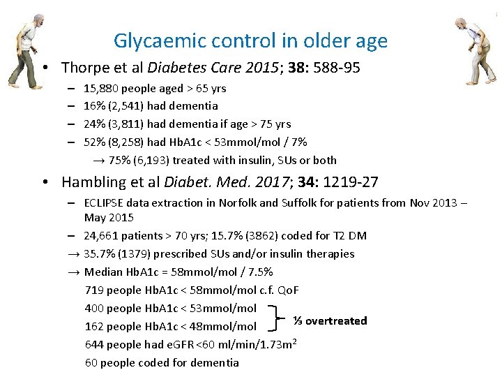 Glycaemic control in older age • Thorpe et al Diabetes Care 2015; 38: 588 Glycaemic control in older age • Thorpe et al Diabetes Care 2015; 38: 588