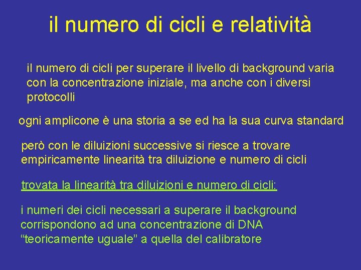 il numero di cicli e relatività il numero di cicli per superare il livello