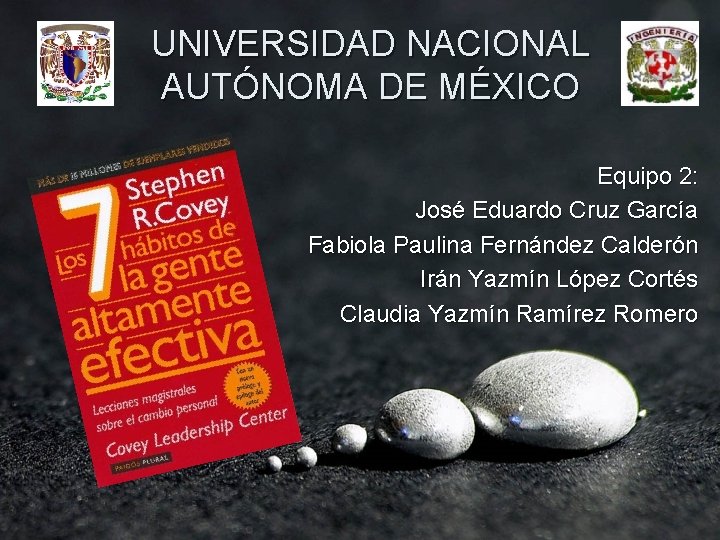 UNIVERSIDAD NACIONAL AUTÓNOMA DE MÉXICO Equipo 2: José Eduardo Cruz García Fabiola Paulina Fernández