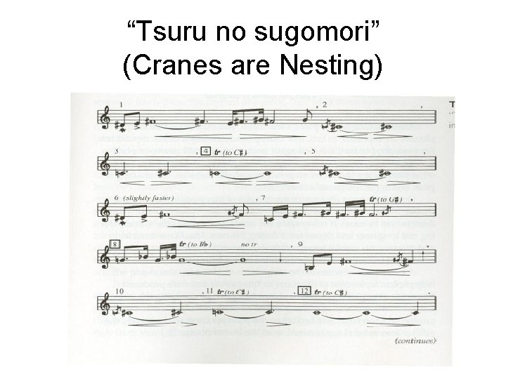 “Tsuru no sugomori” (Cranes are Nesting) 