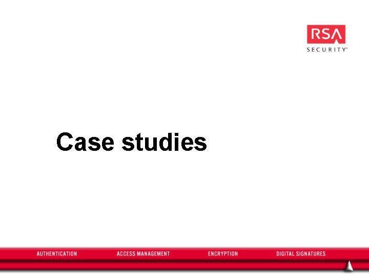 Case studies 
