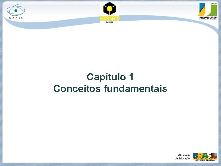 Capítulo 1 Conceitos fundamentais 