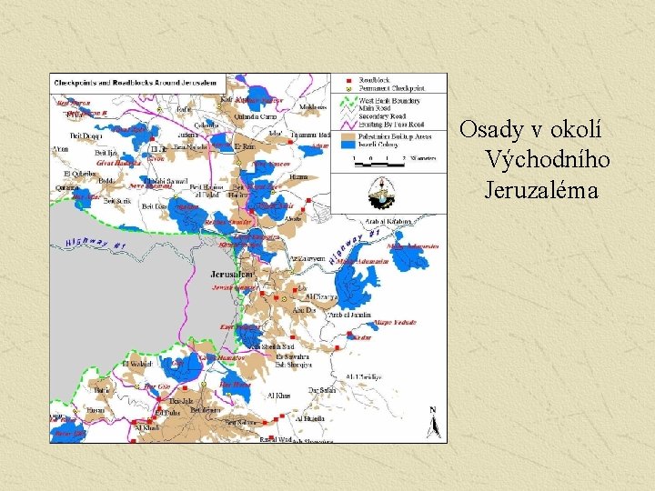 Osady v okolí Východního Jeruzaléma 