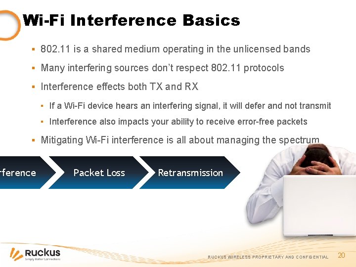 Wi-Fi Interference Basics ▪ 802. 11 is a shared medium operating in the unlicensed