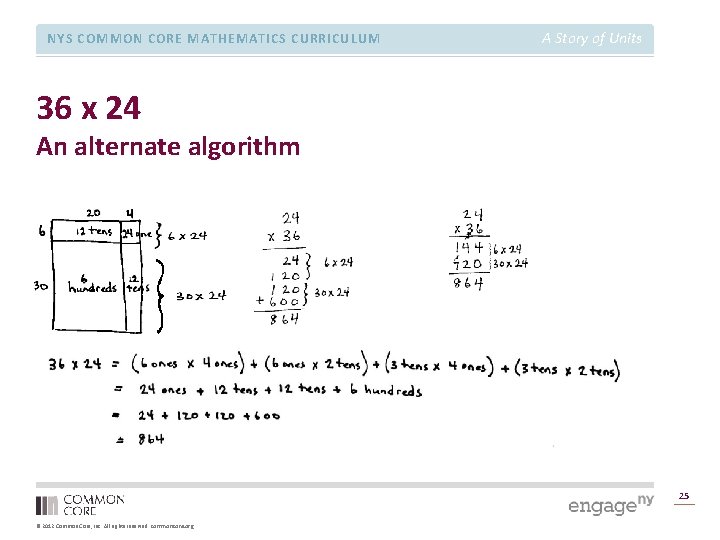 NYS COMMON CORE MATHEMATICS CURRICULUM A Story of Units 36 x 24 An alternate