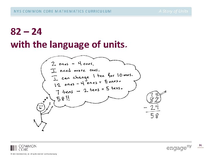 NYS COMMON CORE MATHEMATICS CURRICULUM A Story of Units 82 – 24 with the