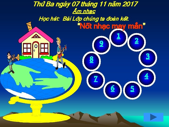 Thứ Ba ngày 07 tháng 11 năm 2017 m nhạc Học hát: Bài Lớp
