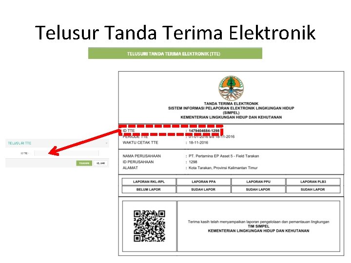 Telusur Tanda Terima Elektronik 