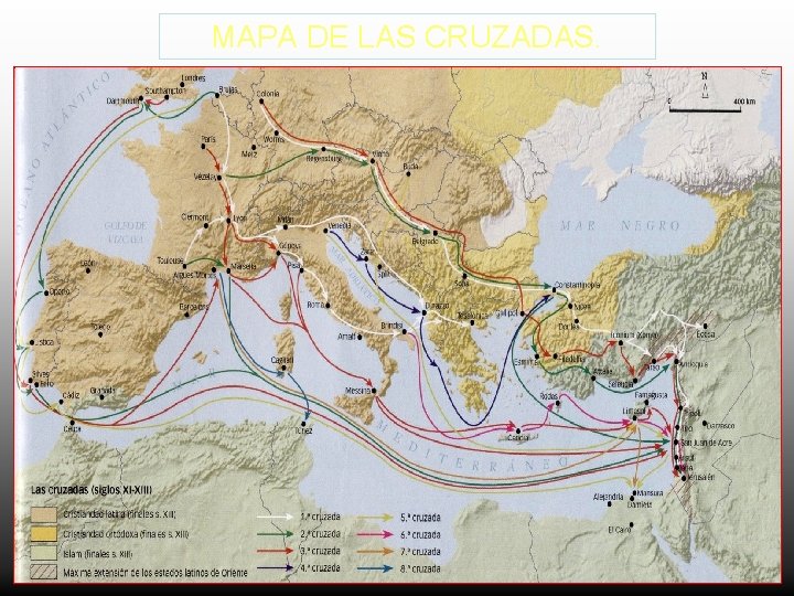 MAPA DE LAS CRUZADAS. 