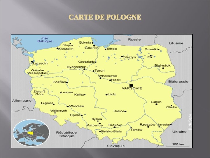 CARTE DE POLOGNE CARTE DE POLOGNE