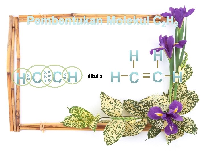 Pembentukan Molekul C 2 H 2 ditulis 