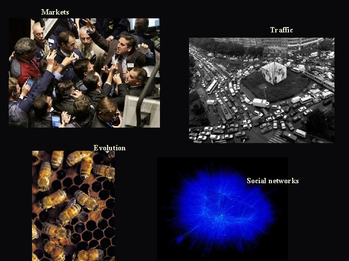 Markets Traffic Evolution Social networks 