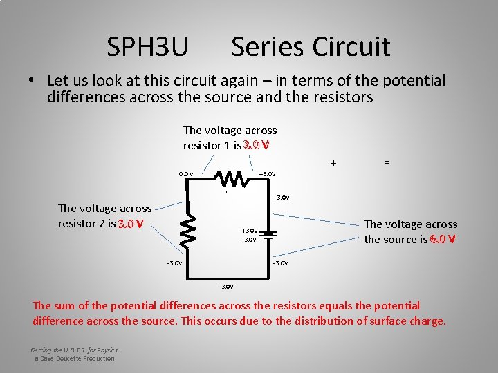 SPH 3 U Series Circuit • Let us look at this circuit again –
