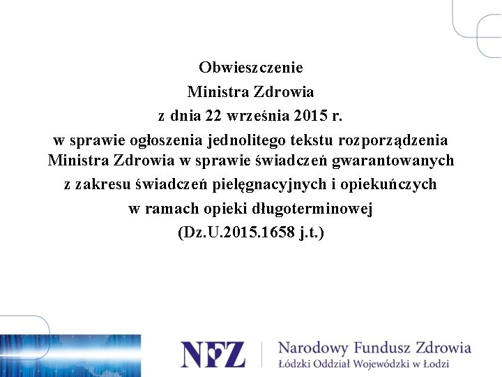 Obwieszczenie Ministra Zdrowia z dnia 22 września 2015 r. w sprawie ogłoszenia jednolitego tekstu