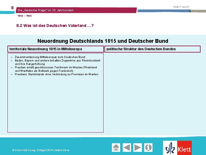 8 Folie 1 von 21 Die Deutsche Frage