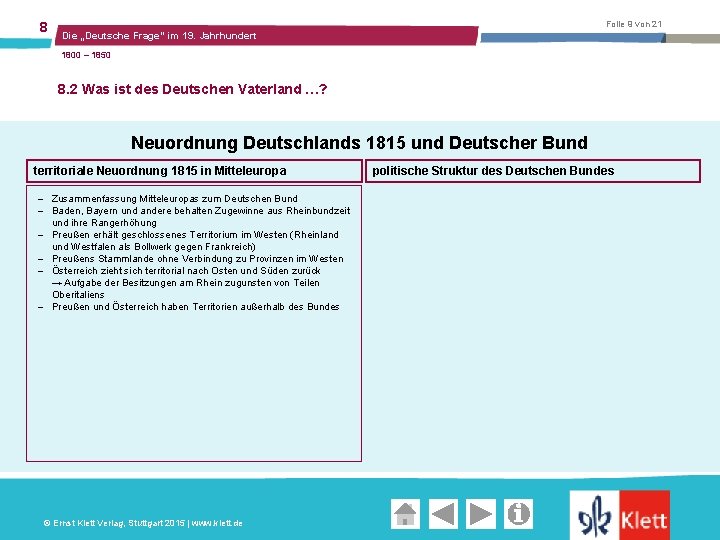 8 Folie 1 von 21 Die Deutsche Frage