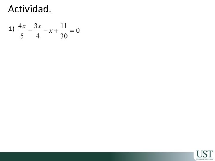 Actividad. 1) 
