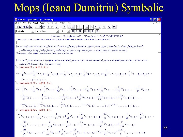 Mops (Ioana Dumitriu) Symbolic 45 