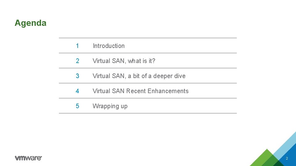 Agenda 1 Introduction 2 Virtual SAN, what is it? 3 Virtual SAN, a bit Agenda 1 Introduction 2 Virtual SAN, what is it? 3 Virtual SAN, a bit