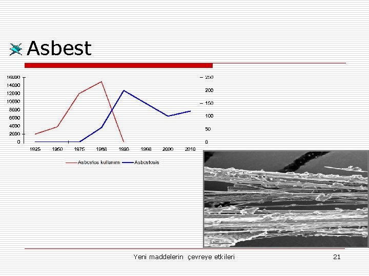 Asbest Yeni maddelerin çevreye etkileri 21 