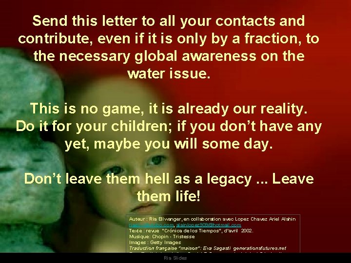 Send this letter to all your contacts and contribute, even if it is only Send this letter to all your contacts and contribute, even if it is only