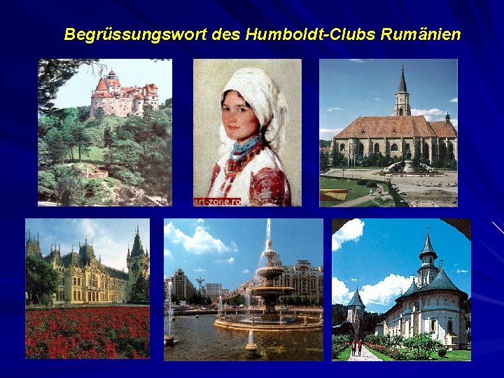 Begrüssungswort des Humboldt-Clubs Rumänien 