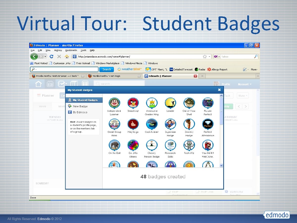Virtual Tour: Student Badges 