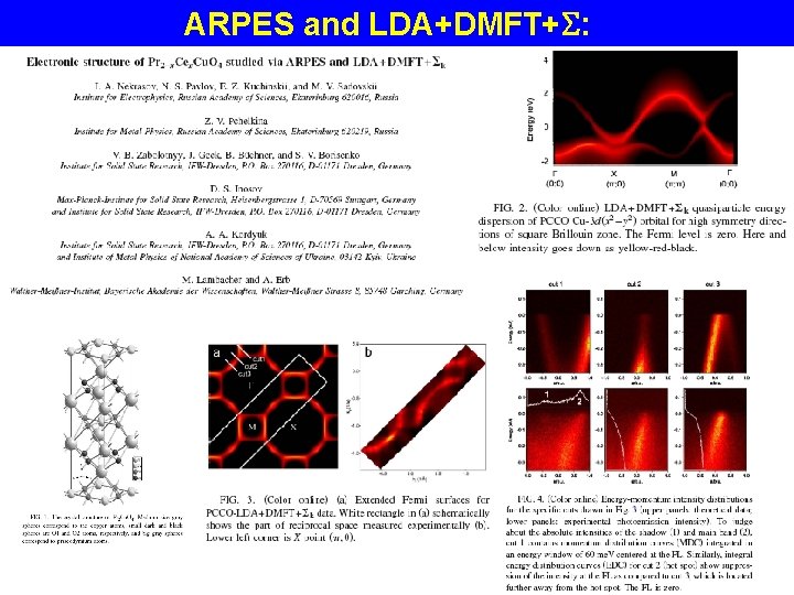 ARPES and LDA+DMFT+ : 