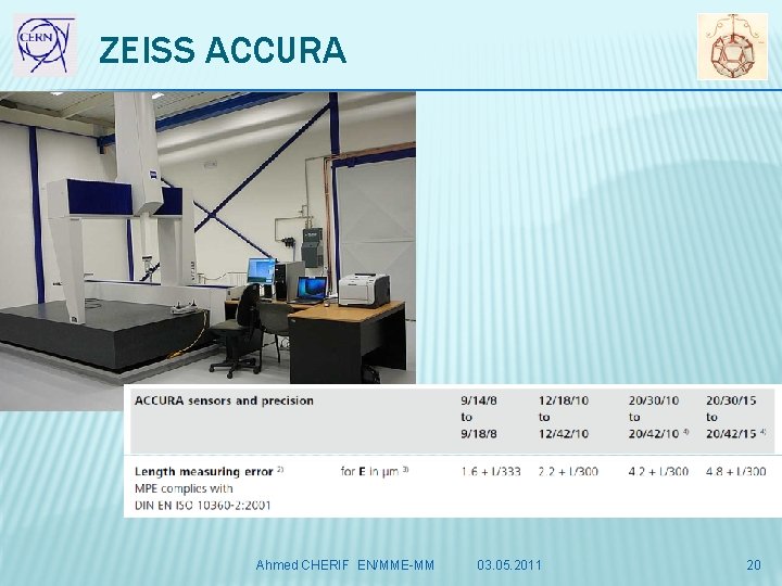 ZEISS ACCURA Ahmed CHERIF EN/MME-MM 03. 05. 2011 20 