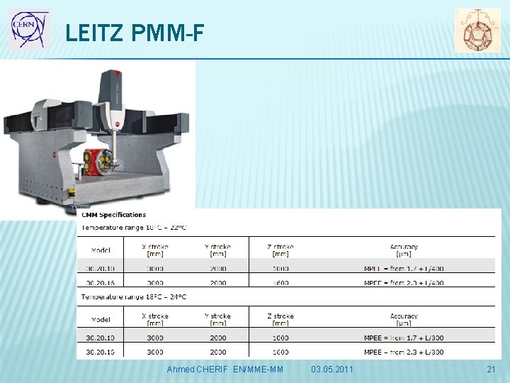 LEITZ PMM-F Ahmed CHERIF EN/MME-MM 03. 05. 2011 21 