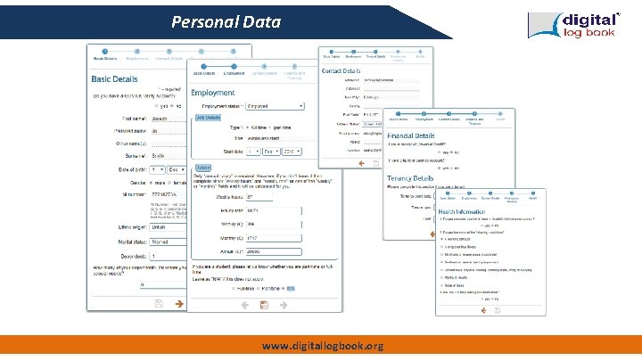 Personal Data www. digitallogbook. org 