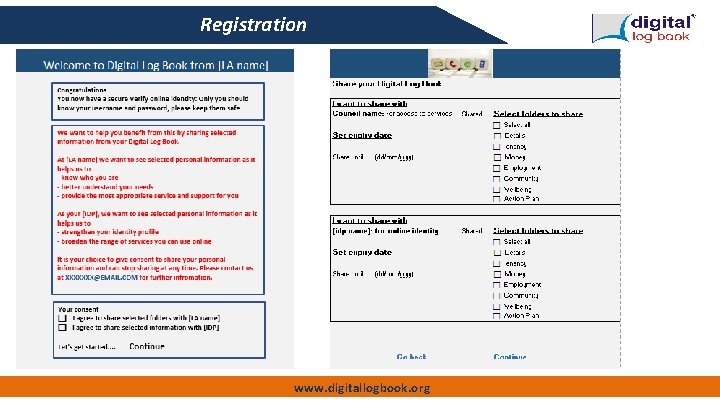 Registration www. digitallogbook. org 