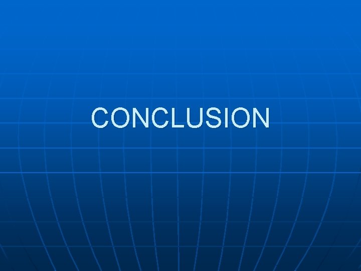 CONCLUSION 