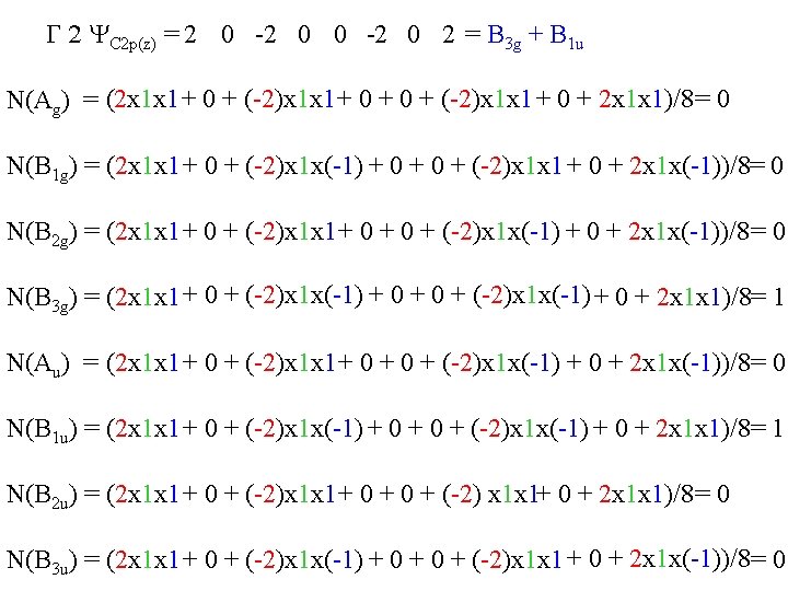 G 2 YC 2 p(z) = 2 0 -2 0 2 = B 3