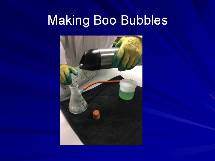 Making Boo Bubbles 